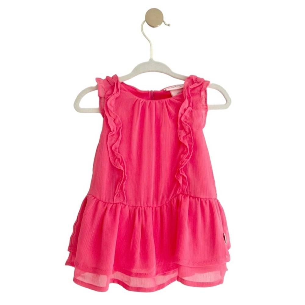 Juicy Couture Kids Pink Ruffle Tunic Top Baby Girl 12 Months - So Pretty!